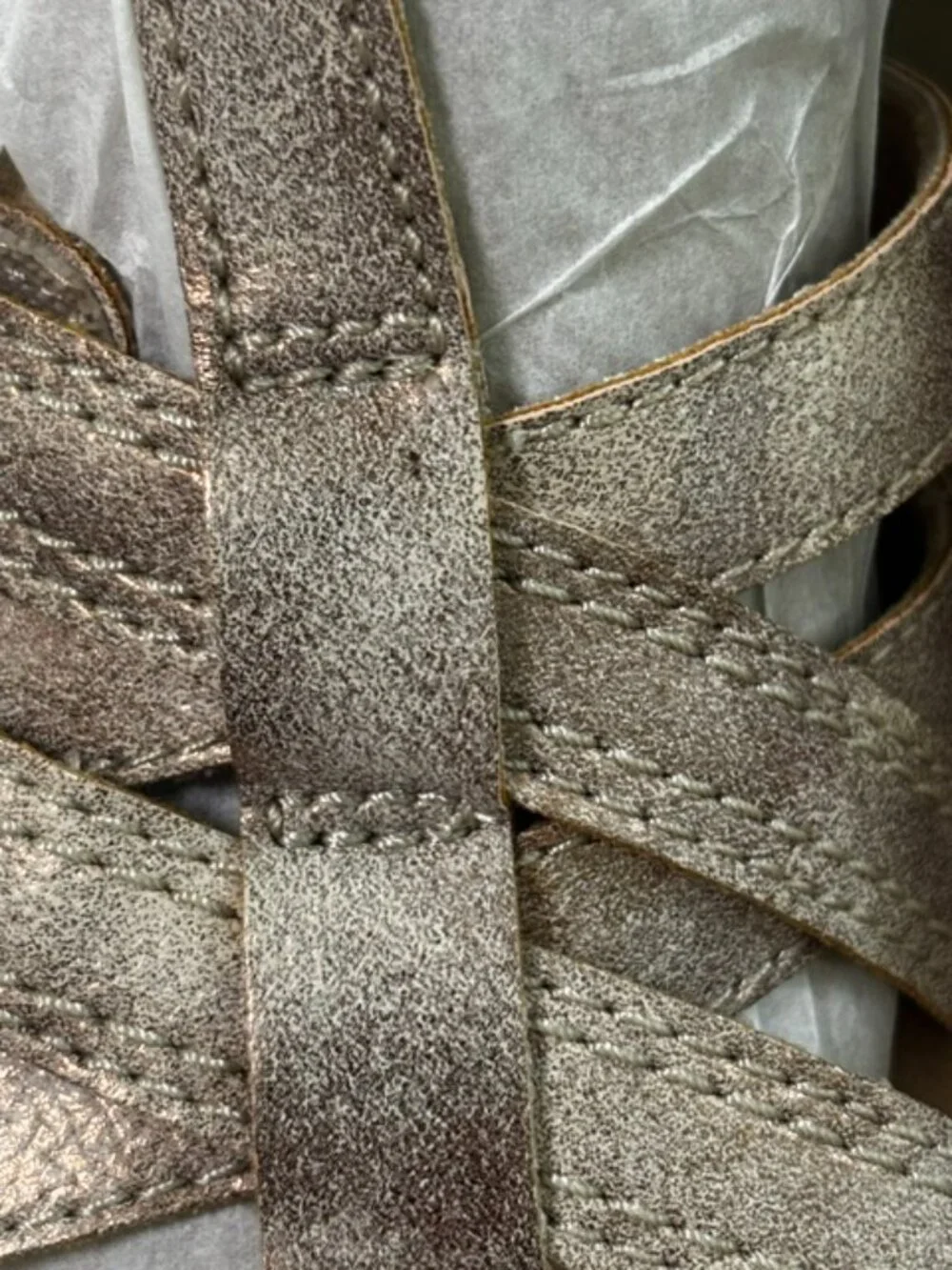 Clarks Emily2 Rose Shoes Womens Size 6.5 Wide Bronze Strappy Block Heel Sandals